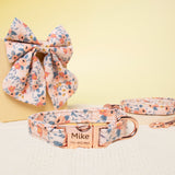 Personalized Dog Collar Girl Dog Bow Collar - GexWorldwide