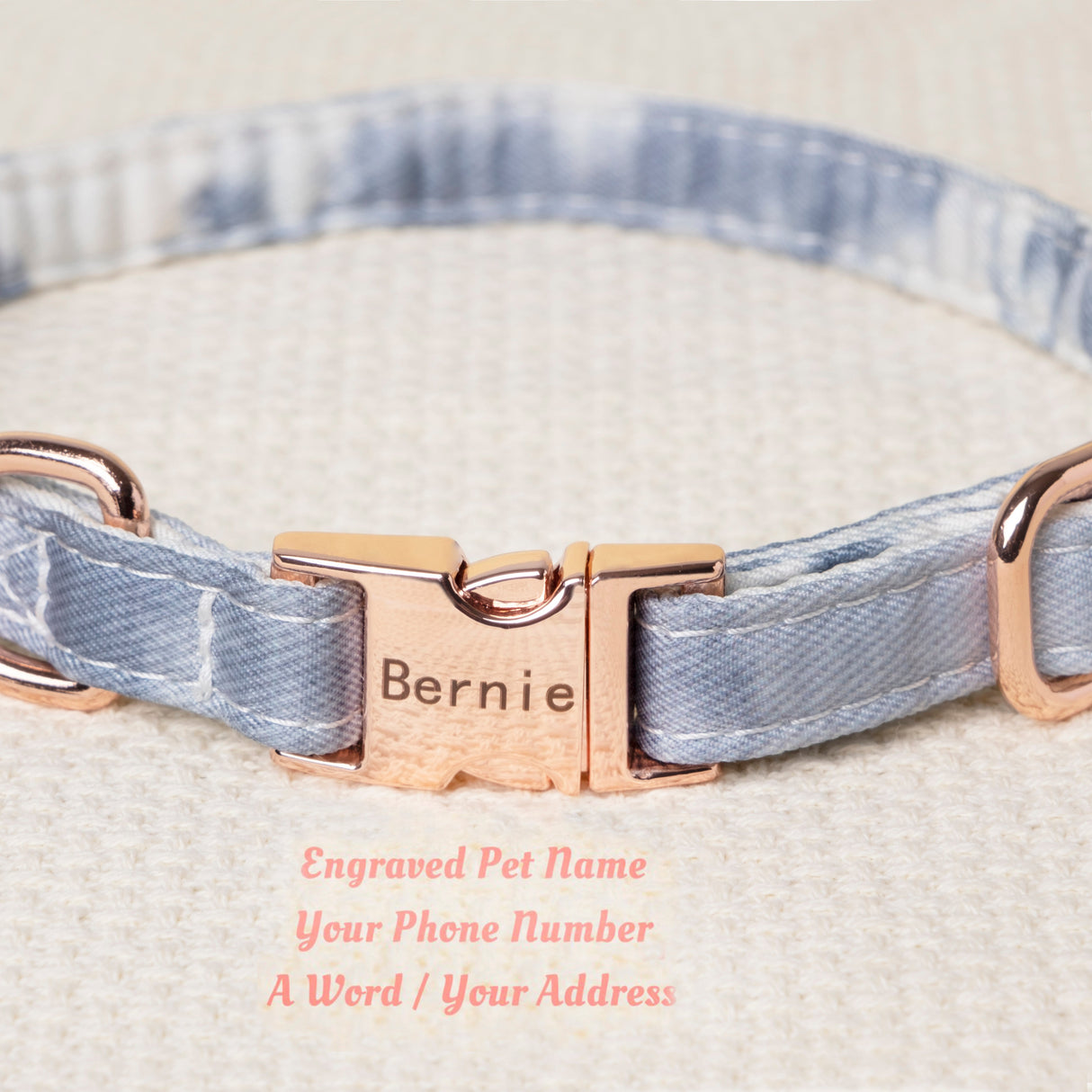 Personalized Dog Collar Girl Dog Bow Collar - GexWorldwide