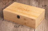 Personalized Engraved Wooden Tea Storage Box - GexWorldwide