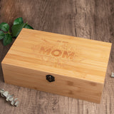 Personalized Engraved Wooden Tea Storage Box - GexWorldwide