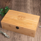 Personalized Engraved Wooden Tea Storage Box - GexWorldwide