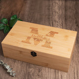 Personalized Engraved Wooden Tea Storage Box - GexWorldwide