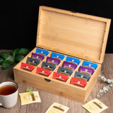 Personalized Engraved Wooden Tea Storage Box - GexWorldwide