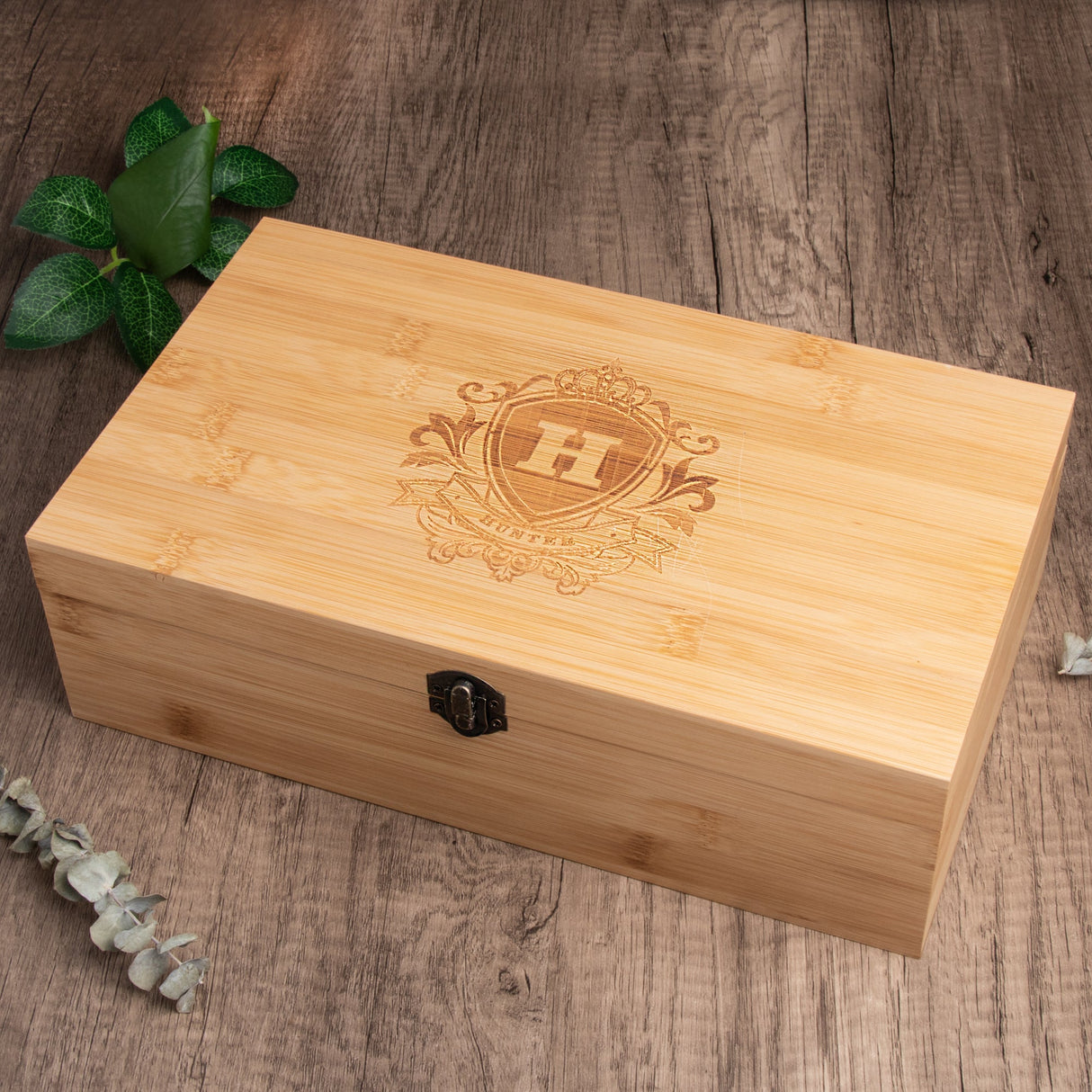 Personalized Engraved Wooden Tea Storage Box - GexWorldwide