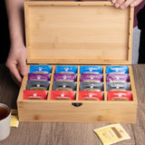 Personalized Engraved Wooden Tea Storage Box - GexWorldwide