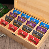 Personalized Engraved Wooden Tea Storage Box - GexWorldwide