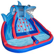 Shark Inflatable Water Slide for Kids Easy to Inflate Large Swimming Pool Outdoor Fun Bouncing House - GexWorldwide