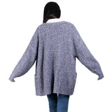 Women's Cardigan Sweater Oversized Cable Chunky Knit Coat Gray - GexWorldwide